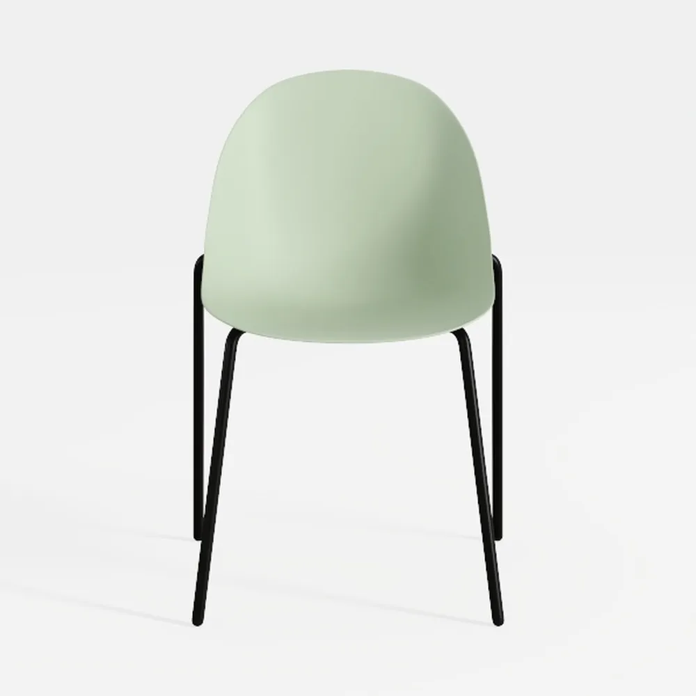 2xhome Set of 2 Modern Stackable Armless Dining