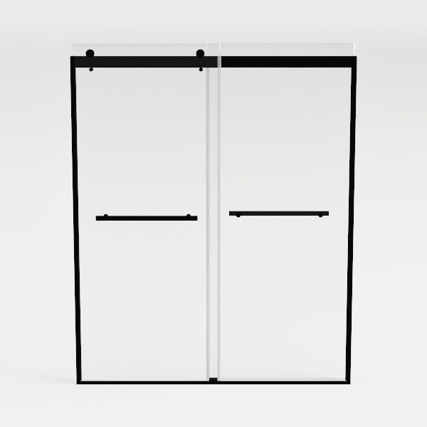 Double Sliding Shower Door, 44-48" W x 72" HSemi