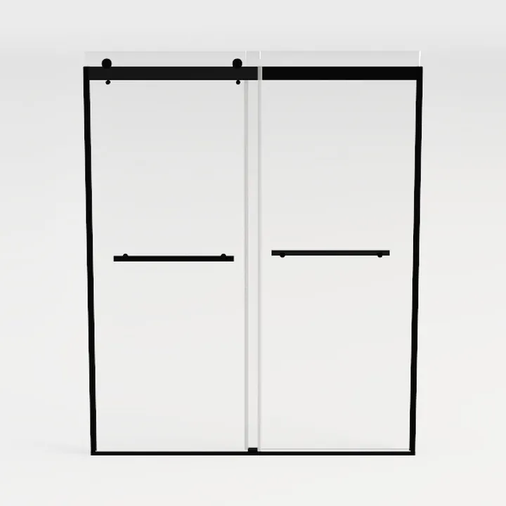 Double Sliding Shower Door, 44-48" W x 72" HSemi