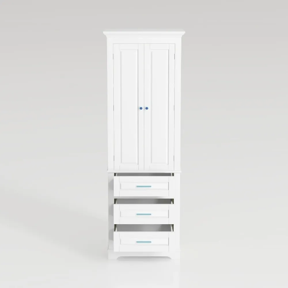 Kitchen Pantry Cabinet, 75" Tall Pantry Cabinet