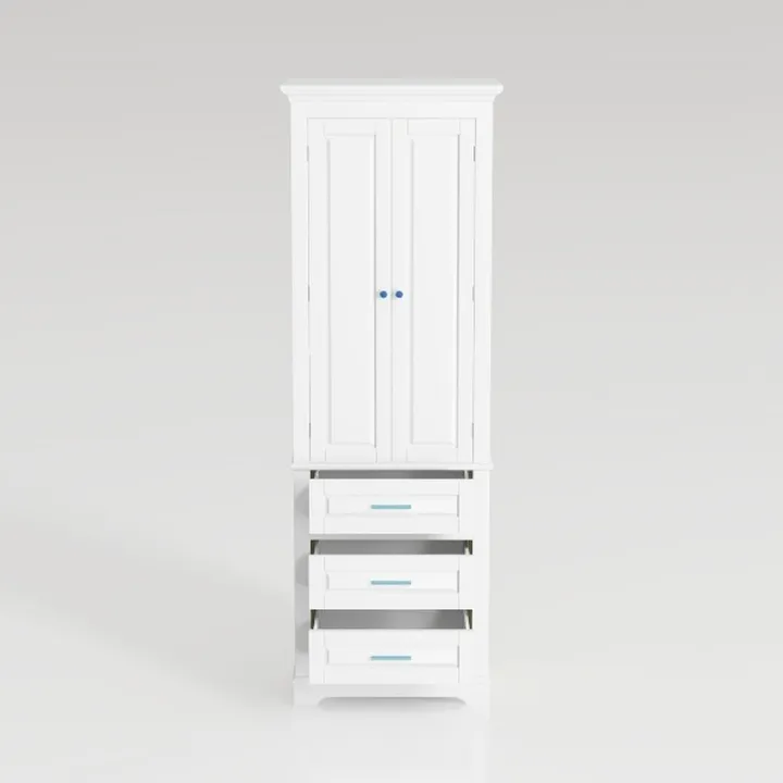 Kitchen Pantry Cabinet, 75" Tall Pantry Cabinet