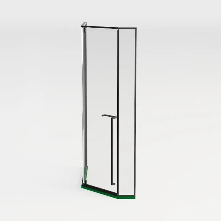 Pivot Frameless Shower Door 24”x72,1/4 in. Clear