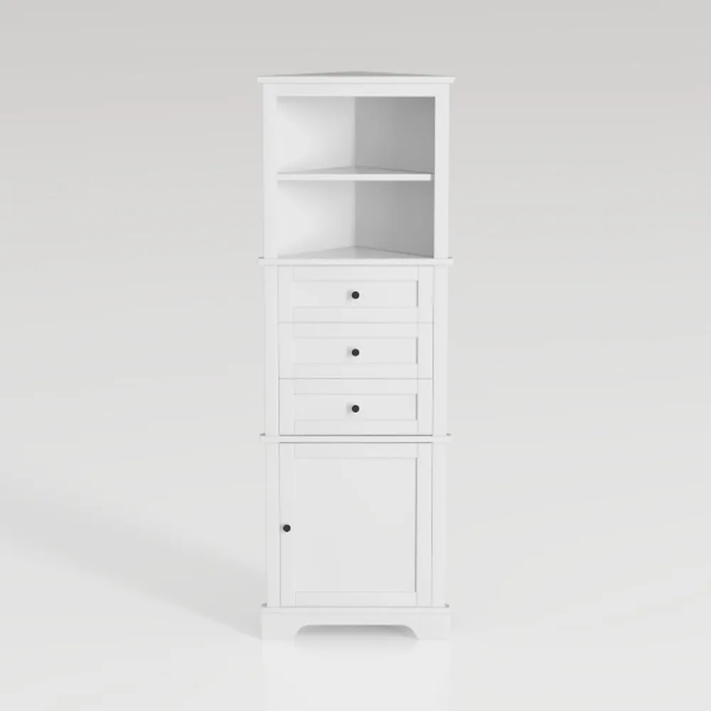 72" Tall Bathroom Storage Cabinet, Farmhouse