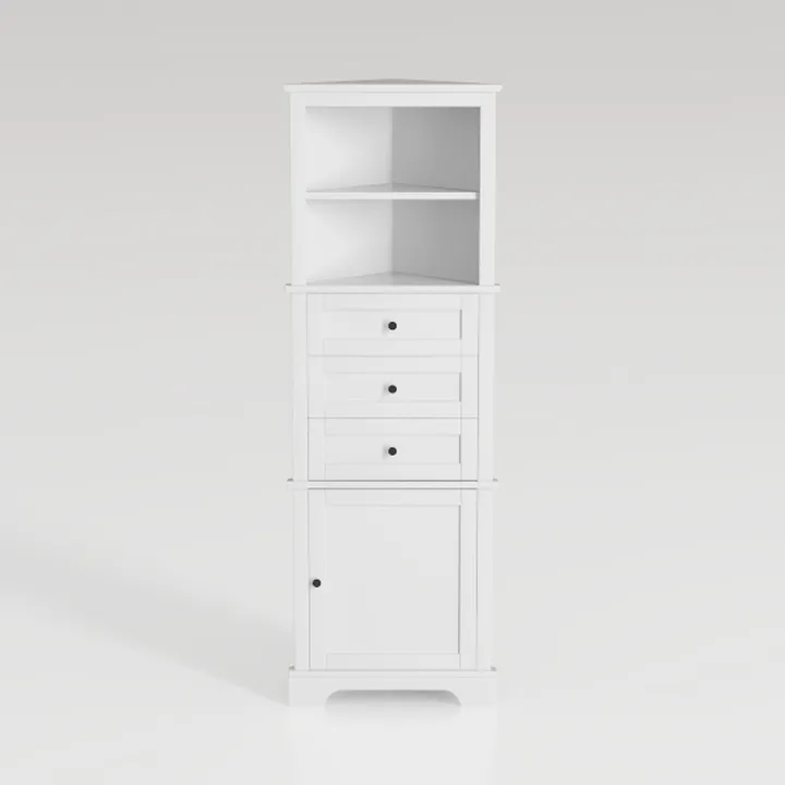 72" Tall Bathroom Storage Cabinet, Farmhouse