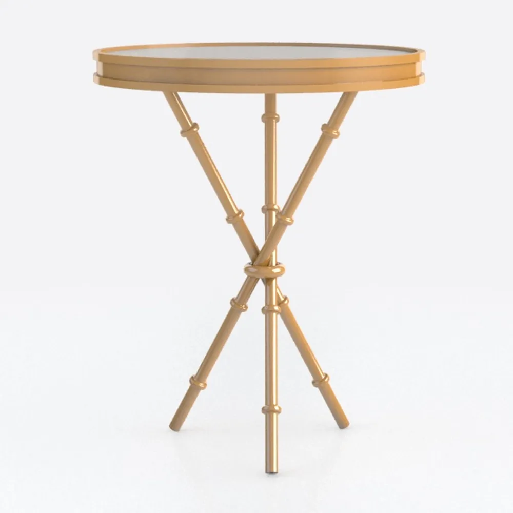 Tangkula Patio Teak Wood Dining Table, 27.5" Round