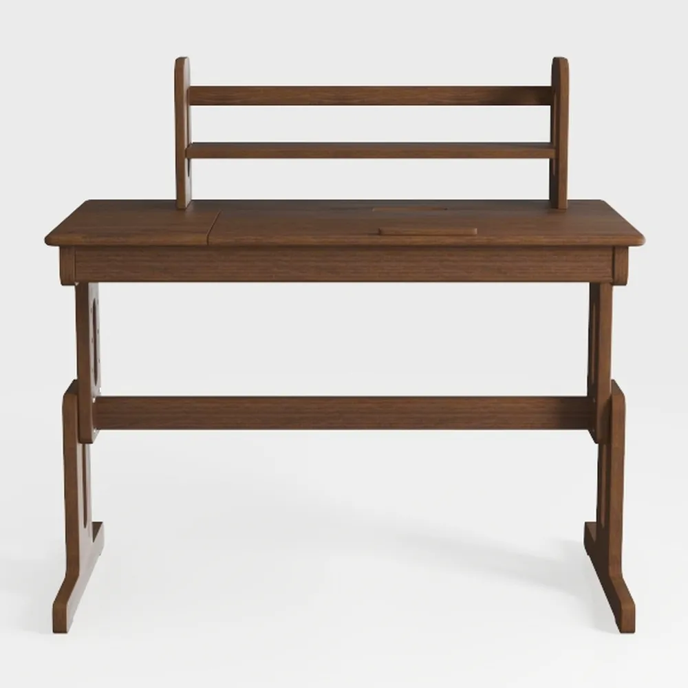Melissa Mid Century Walnut Desk by Linon
