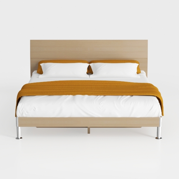 Allora Contemporary Faux Leather Full Bed in White