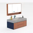 bathroom vanity-Bathroom Right 45 Degree View
