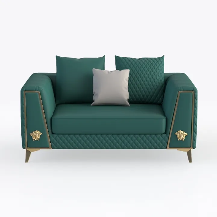 SZLIZCCC 63" Accent Sofa, Mid Century Modern Velve