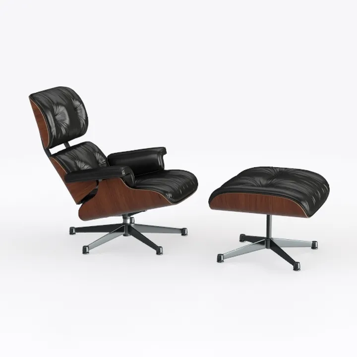 CHITA Genuine Leather Reclining Swivel Chair with