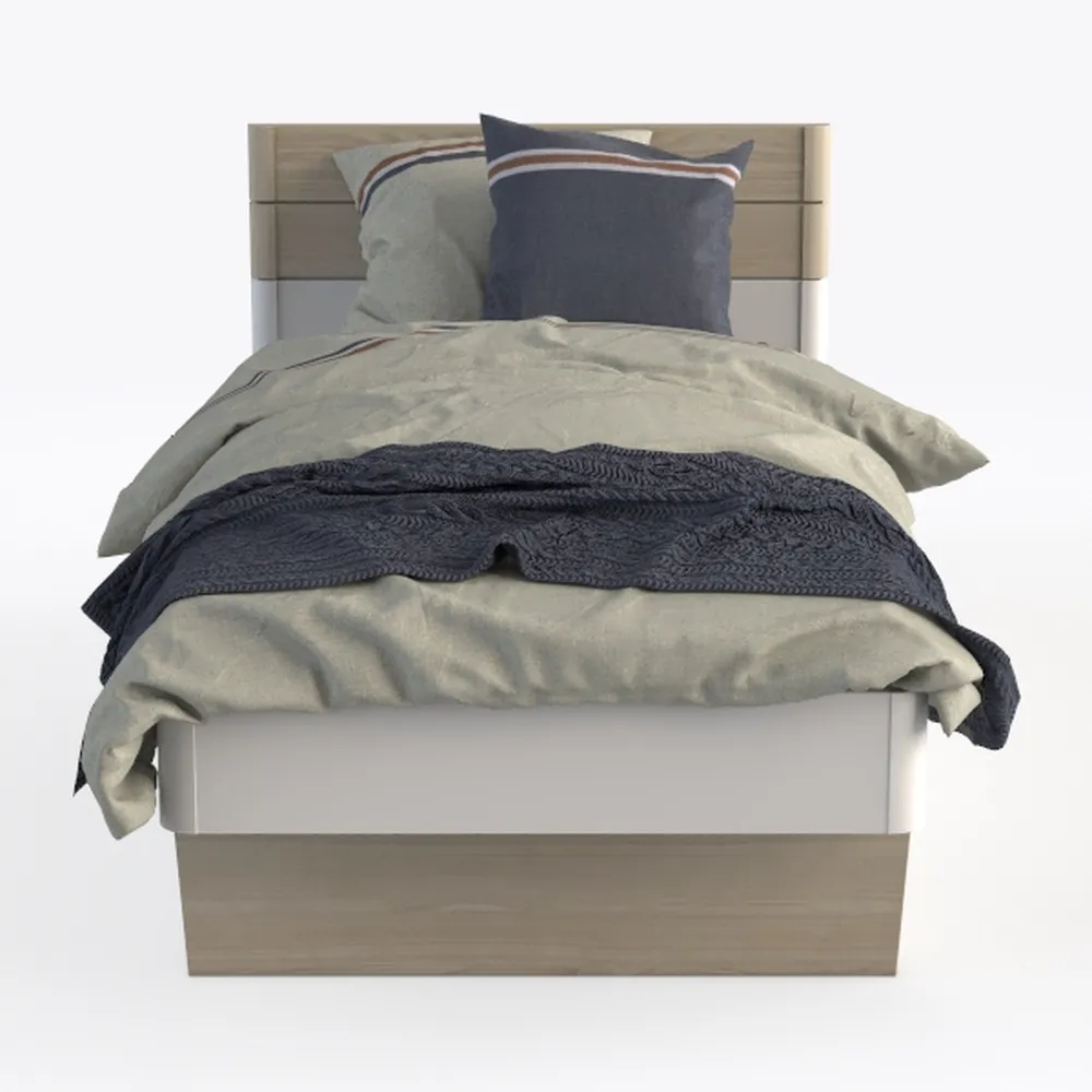 Victoria Brown Wood Frame Full Size Platform Bed w