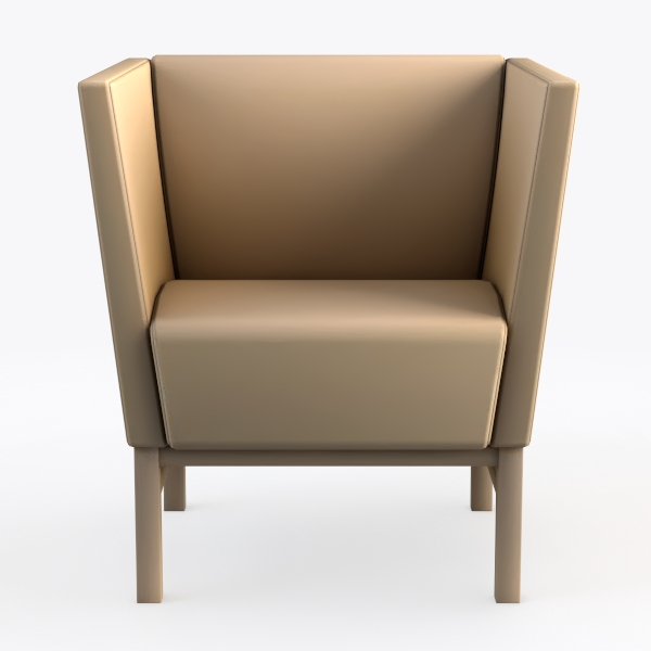 Office Star Pacific Armchair with Padded Box Sprin