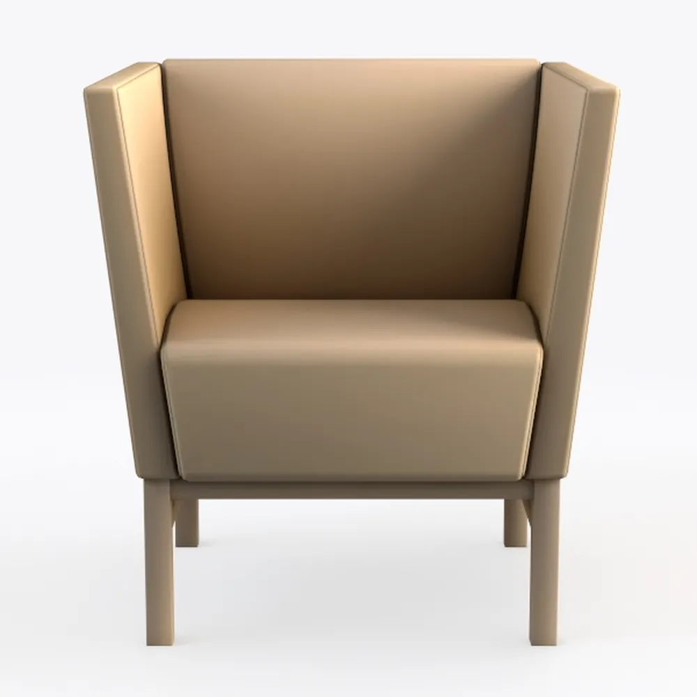 Office Star Pacific Armchair with Padded Box Sprin