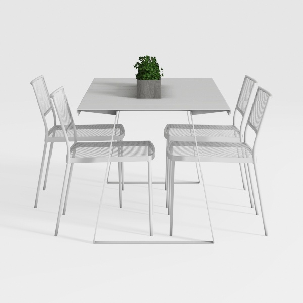 5-Piece Square Outdoor Dining Set