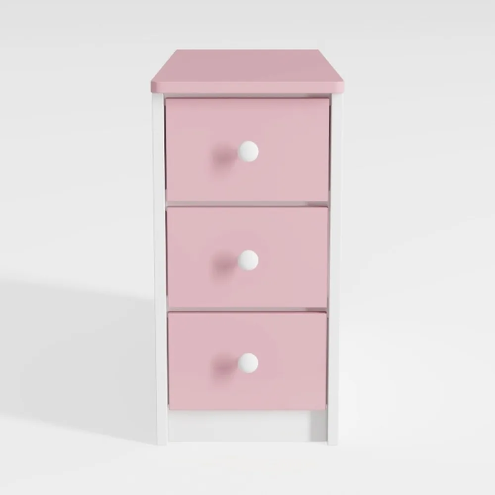 Modern Nightstand Simple Nightstand with 2 Drawers