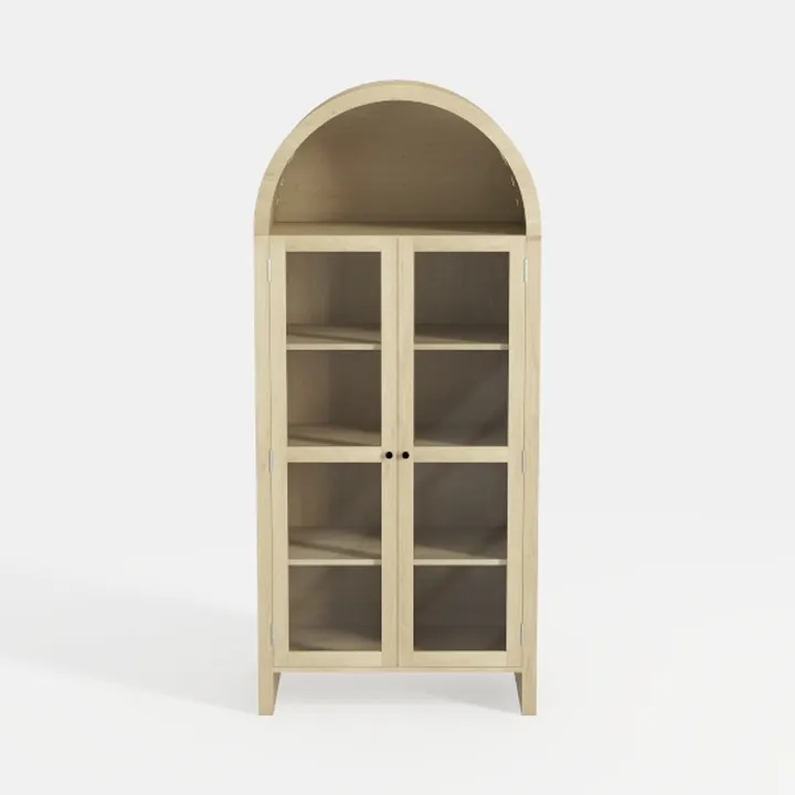 Yusong 71" Tall Arched Cabinet, 5-Tier Arched