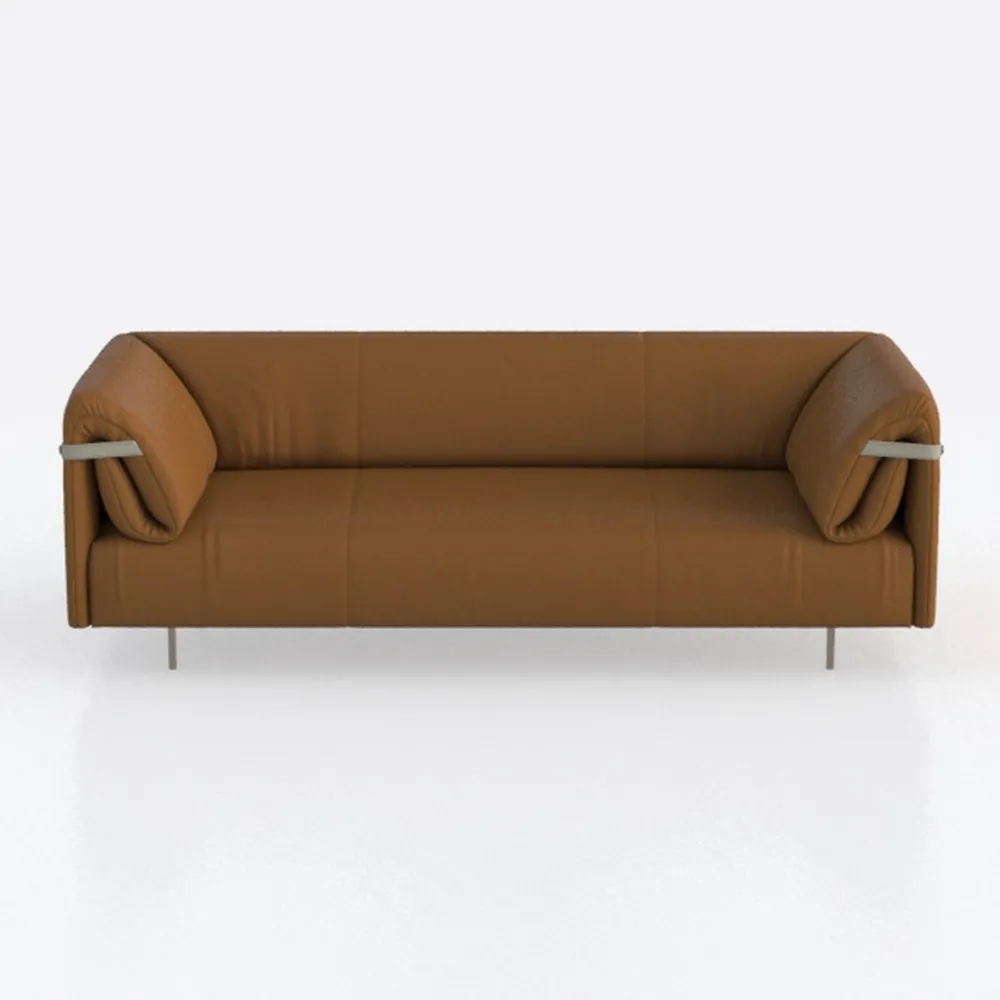 Ashcroft Furniture Co Orange Loveseat Velvet Sofa 