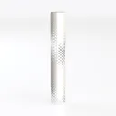 Minimalist Gray Metal Perforated Cylindrical Floor Lamp 3D Model Left 45 Degree View