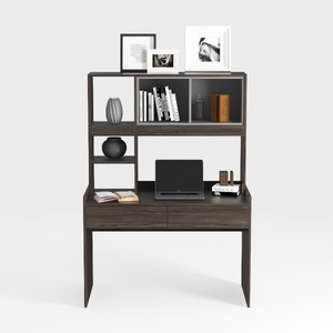 SoOSSN Computer Desk with Hutch and Bookshelf Home