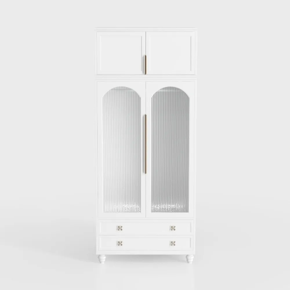 Pantry Kitchen Cabinet with Drawer, 75" Tall