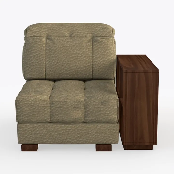 POVISON 31" Modular Sectional Armless Sofa for Liv