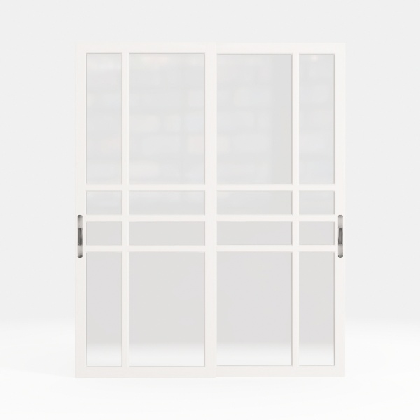 3D wooden door Y-6338 silver oak