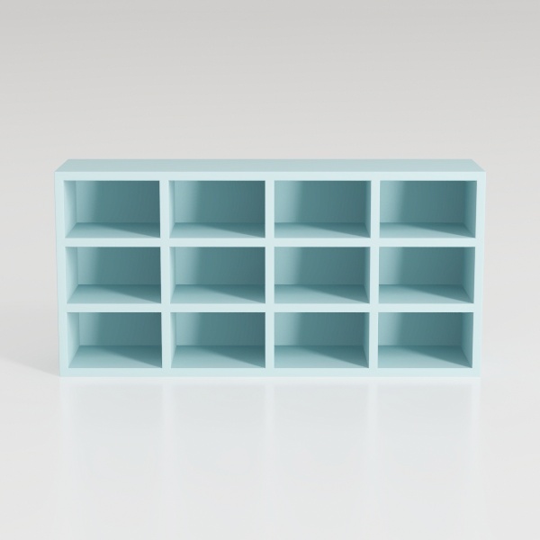 IOTXY Open Shelf Low Bookcase - Wooden 3-Tier