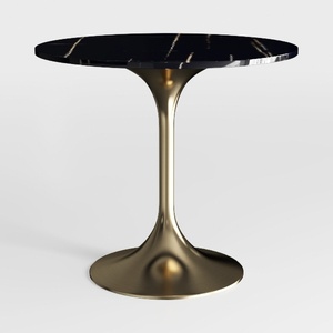 Bristol 31" Round Dining Table, Sintered Stone & G