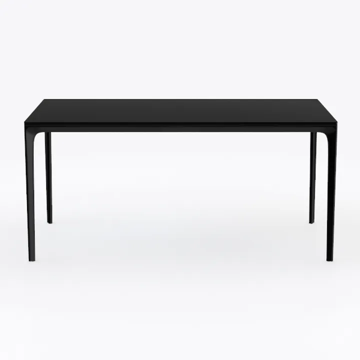 Minimalist Black Metal Dining Table 3D Model