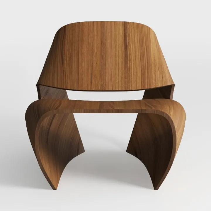Furgle Mid Century Modern Shell Lounge Chair, PU L