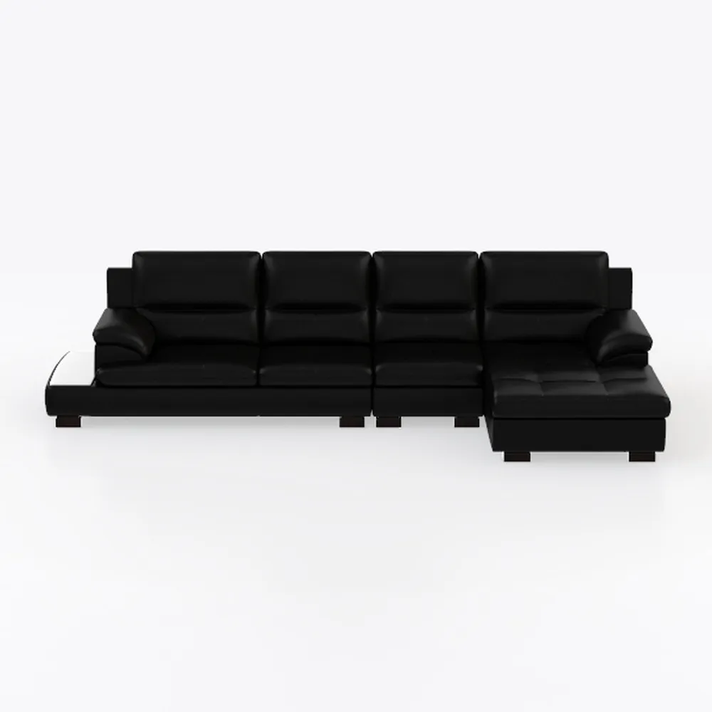 Valencia Nathan Napa Leather Couch - 4 Seats with 