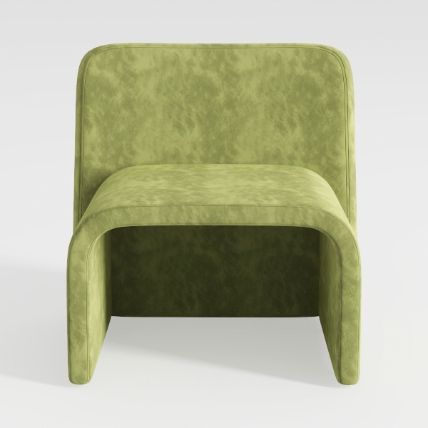 Upholstered Dining Chair with Casters Easy