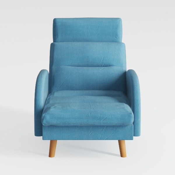 Accent Chair with Ottoman, Comfy Reading Chair and