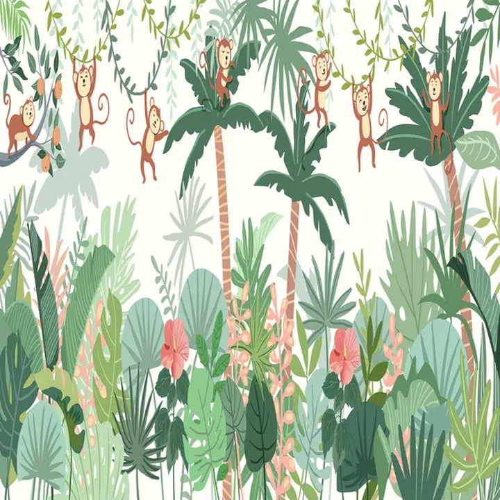 wallpaper-Rainforest Wall Deco