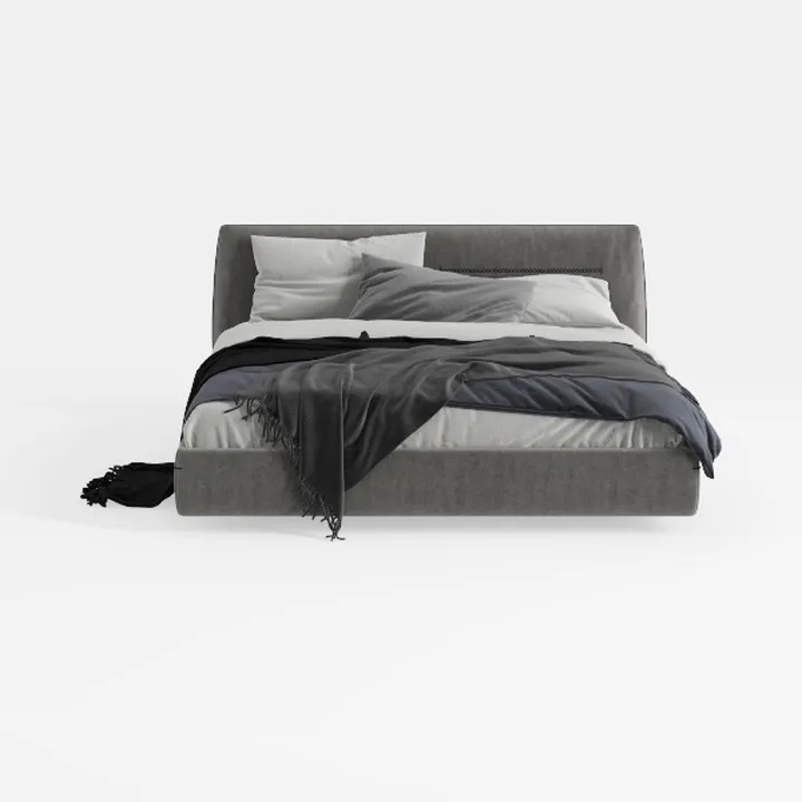 Atlin Designs Upholstered Queen Tufted Panel Bed i