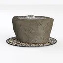 fountain-Cozy Garden-Water Feature Left 45 Degree View