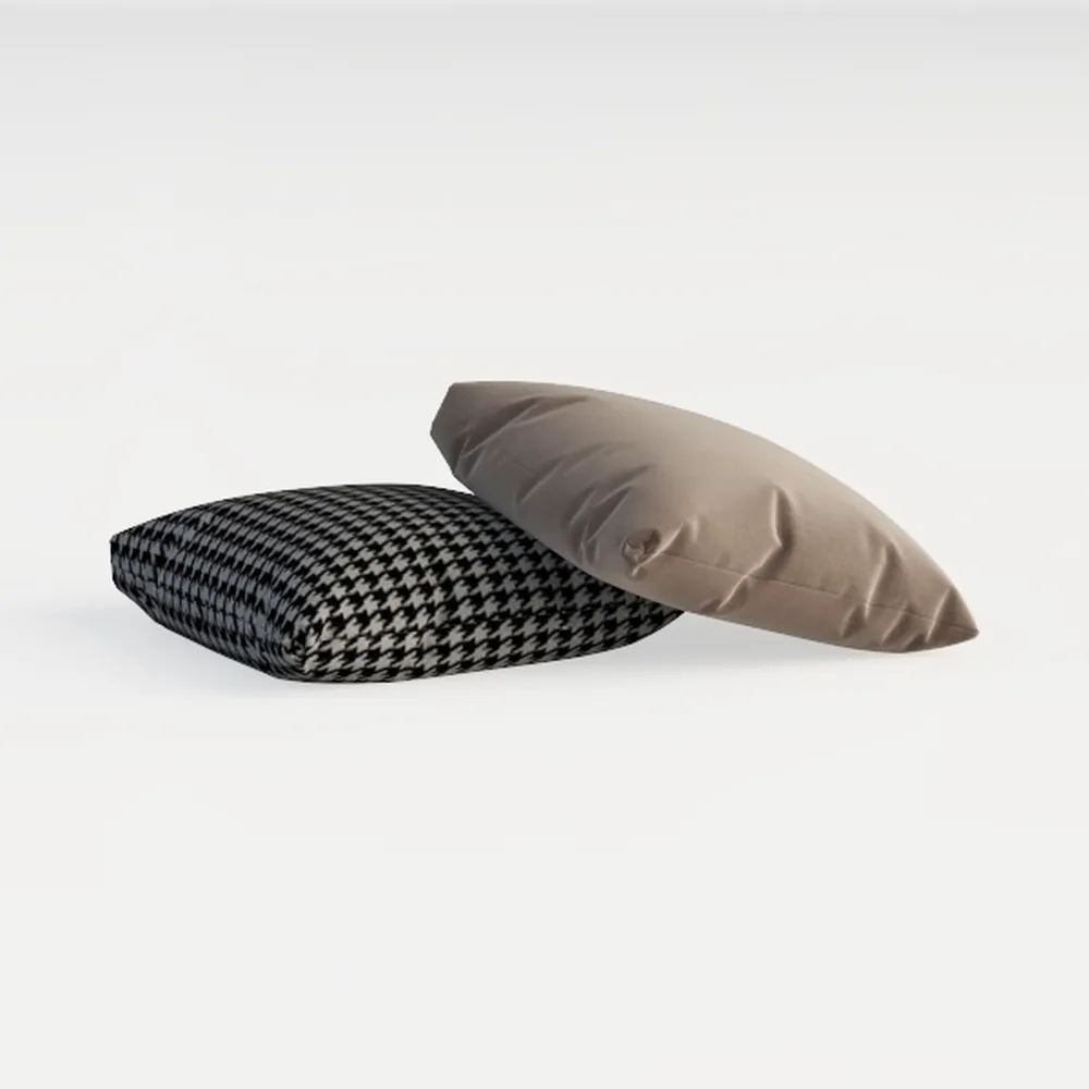 Light Grey Faux Wool Chevron Throw Pillow Cover