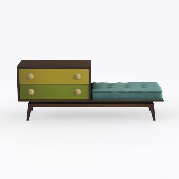 Walnut Claude Special Edition Gossip Bench Set