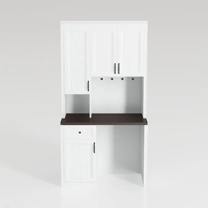 71" Tall Bathroom Cabinet, Farmhouse Storage Cabin