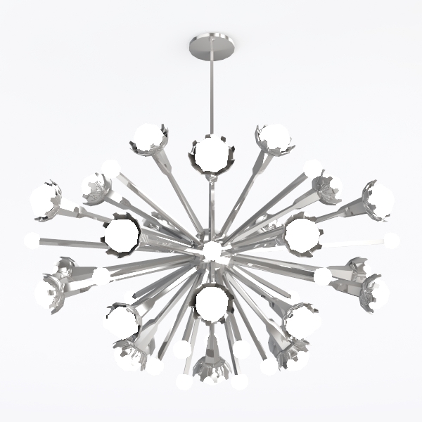 Modern Sputnik Chandelier Chrome 18-Light Crystal