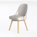 Anabelle Mid-Century Modern Chair Set (2) Left 45 Degree View