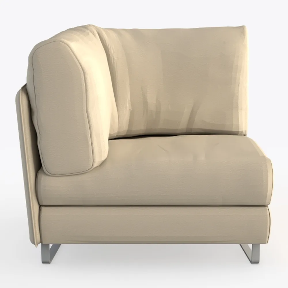 POVISON 31" Modular Sectional Armless Sofa for Liv