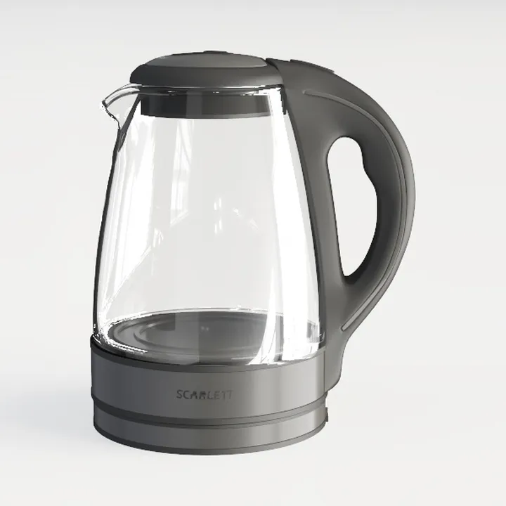 Glass and Plastic Electric Kettle 3D Model