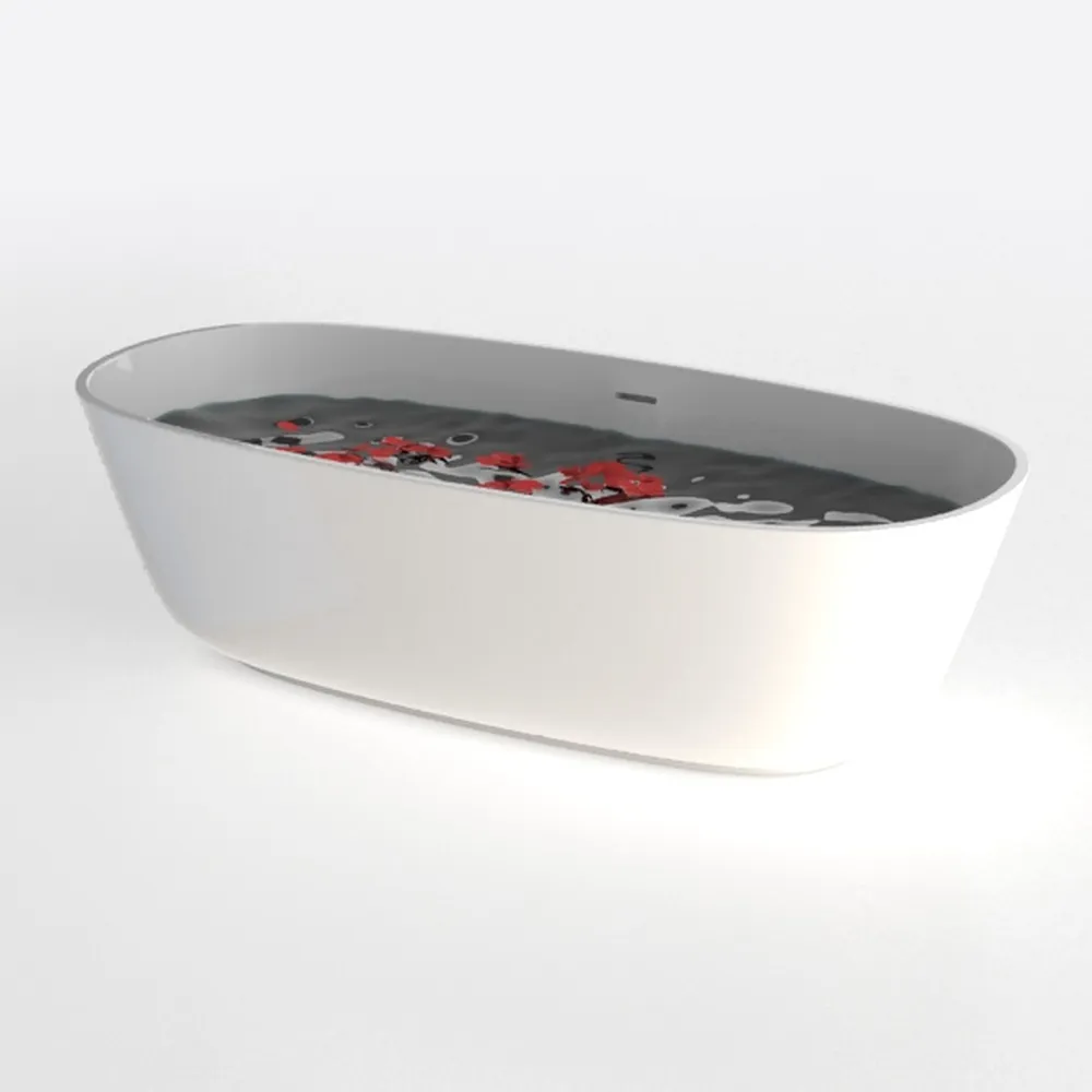 WOODBRIDGE 72" Acrylic Freestanding Bathtub