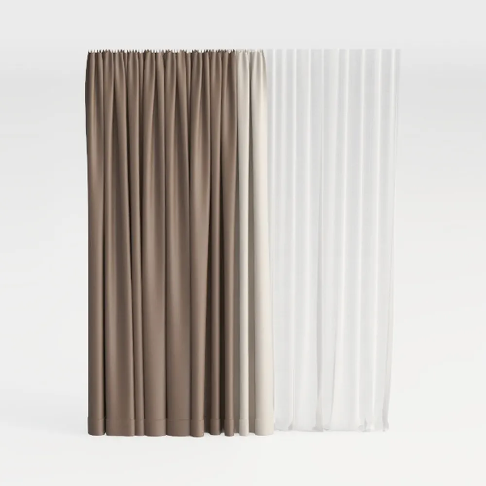 Airwill Natural Linen Blackout Curtains,Thermal