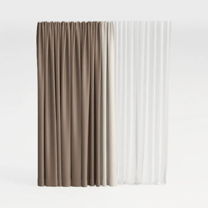 Airwill Natural Linen Blackout Curtains,Thermal