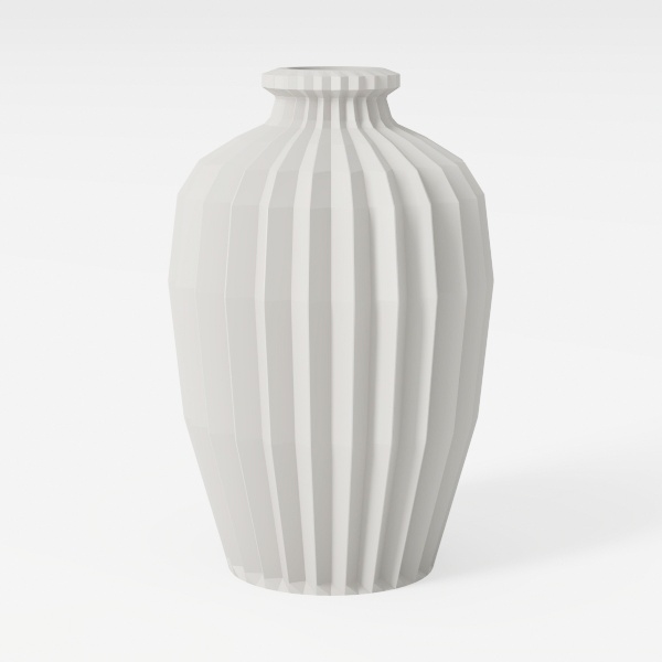 Handmade Ceramic Decorative Vase – Warm White