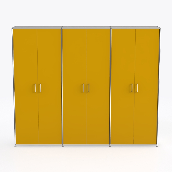 Davea_Bosse storage closet 5OH 240cm yellow