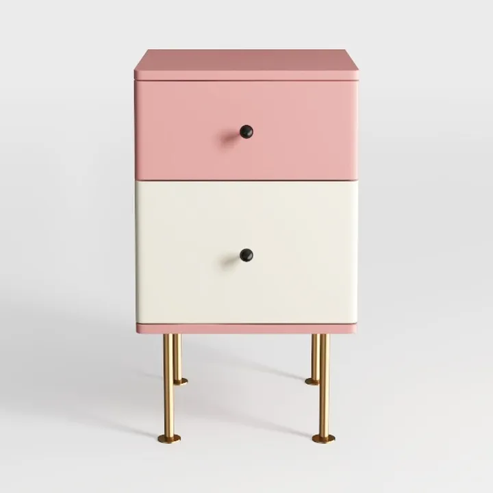 Bedside Table Bedroom 30cm Bedside Table(Pink)