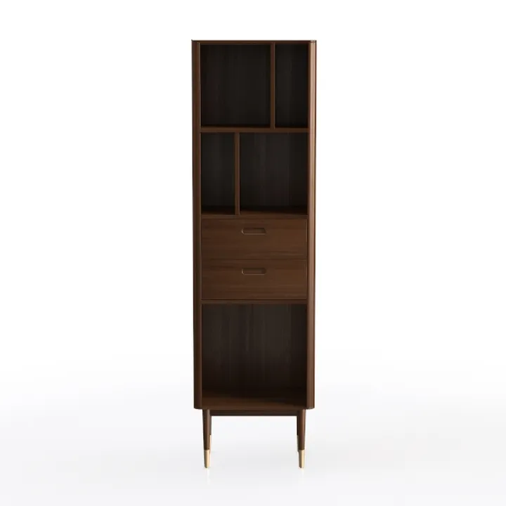 68" Tall Bathroom Storage Cabinet,Narrow Fluted